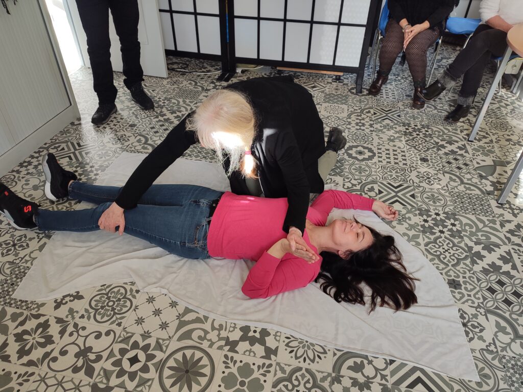 Maryse et Catherine de l'AITT en formation SST